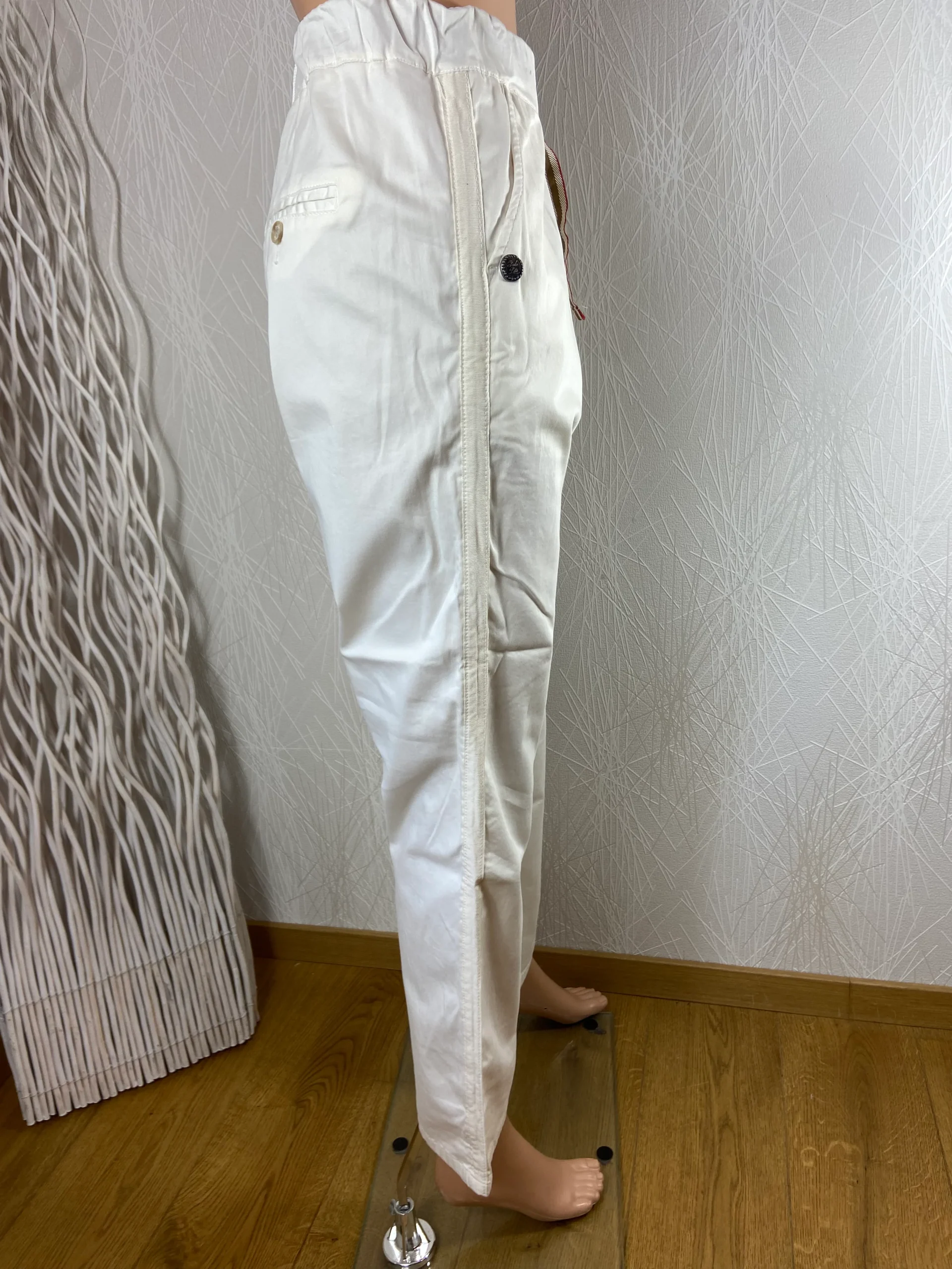 Pantalon léger droit blanc Pako Litto – Image 3