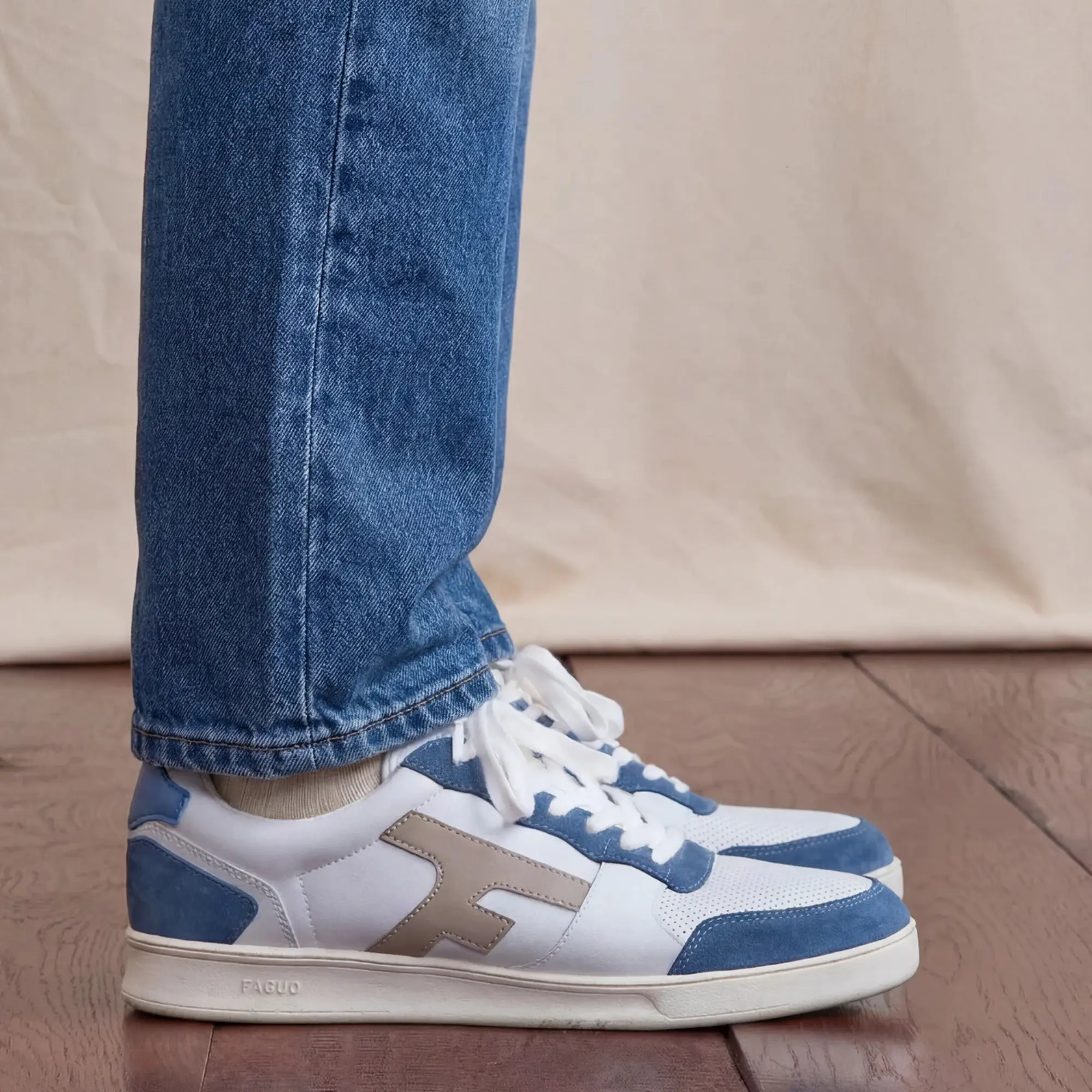 BASKETS HAZEL BLANC & BLEU – Image 3