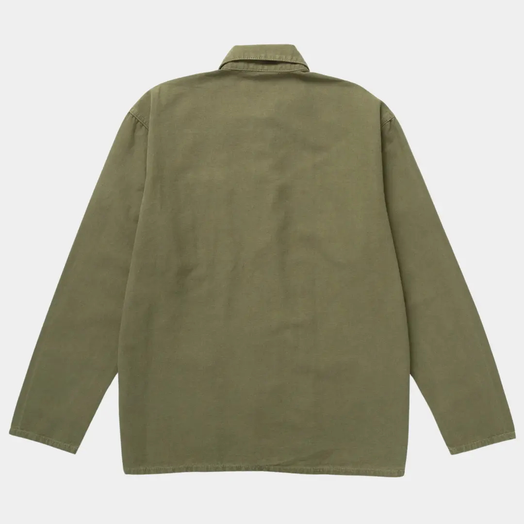 CANVAS CHORE SHIRT - OLIVE – Image 3