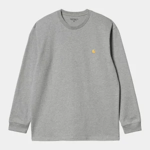 MANCHES LONGUES CHASE - GREY HEATHER