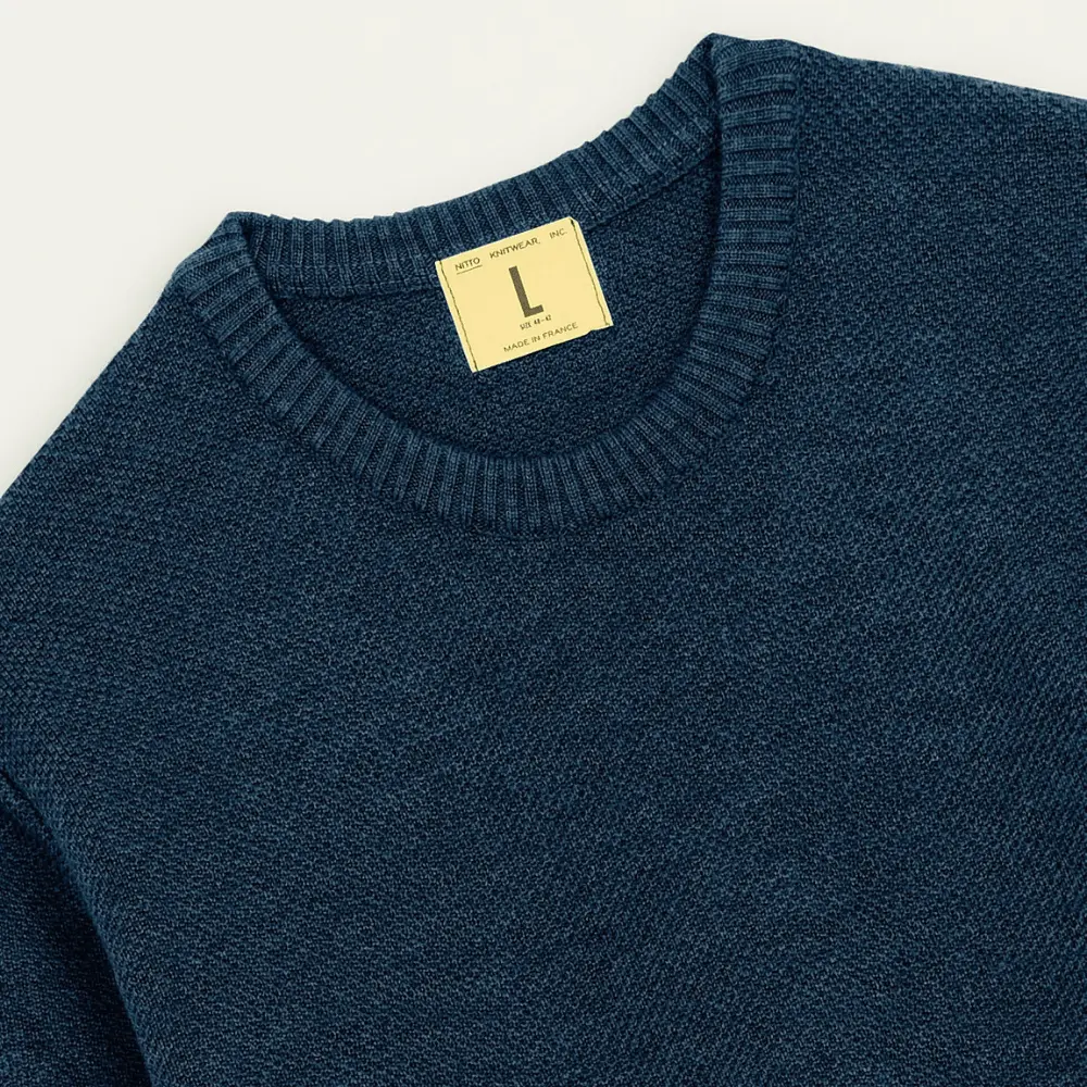 PULL YOURI LAINE - BLEU JEAN – Image 3