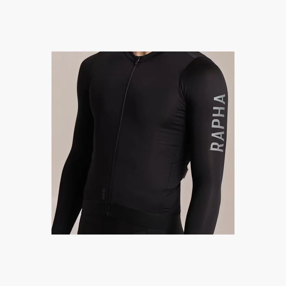 Rapha Maillot Pro Team Long Sleeve Lightweight III Black – Image 4