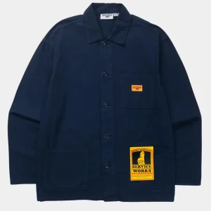 TWILL CHORE SHIRT - DARK NAVY