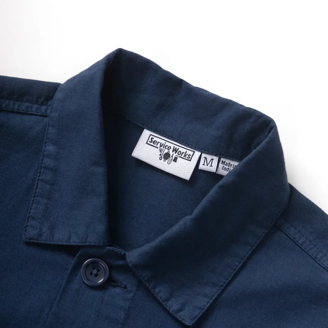 TWILL CHORE SHIRT - DARK NAVY – Image 6