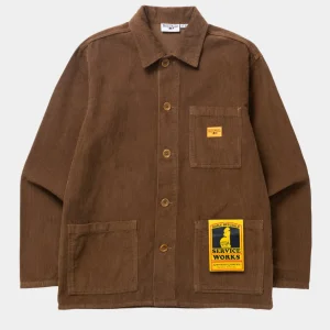 VESTE DE TRAVAIL VELOURS - MARRON