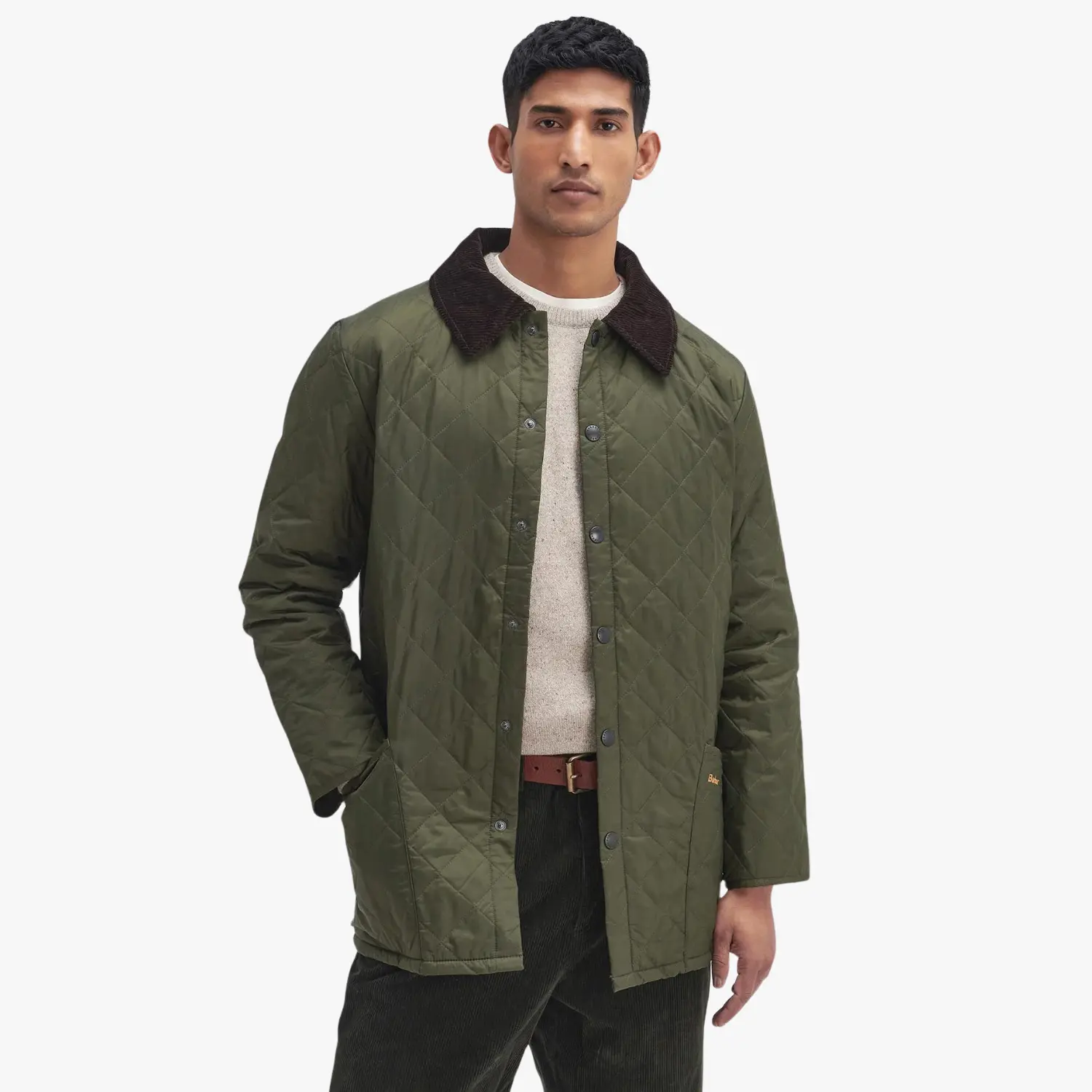 VESTE MATELASSÉE HERITAGE LIDDESDALE OLIVE – Image 3